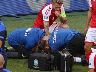 Euro 2020: Denmark's Christian Eriksen 'awake' in hospital after collapsing during game