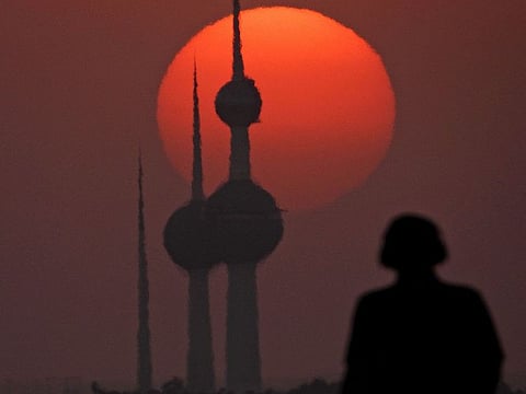 Kuwait Towers in Kuwait City. The ministry’s operations room dispatched rescue teams after receiving a report about the stranded people.