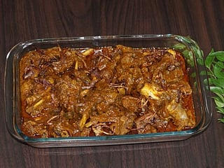 Mutton Peralan or roast: This Kerala meat dish is a blend of spices and herbs