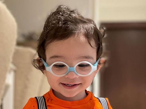Adam’s parents first noticed that his eyes were not properly aligned when he was just two months old. 