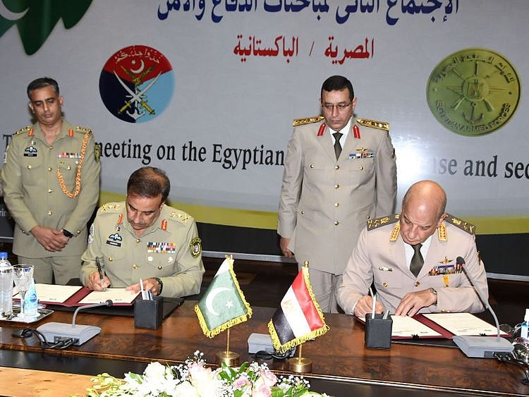  Pakistan Army’s Chairman Joint Chiefs of Staff Committee General Nadeem Raza led the second round of defence and security talks during his official visit to Cairo