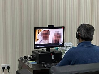 Video: Inmate at Sharjah jail virtually attends wedding of his two daughters