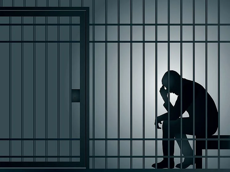 STOCK jailed prison handcuff crime