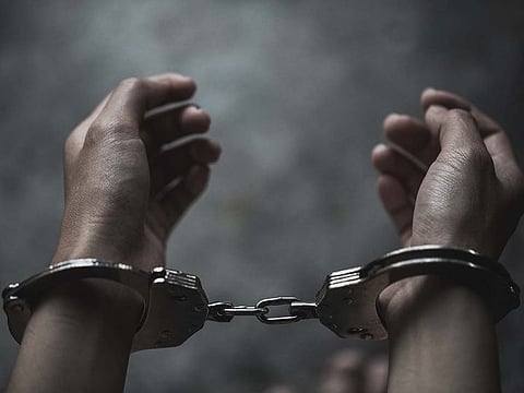 Oman has arrested four men accused of staging an armed robbery.