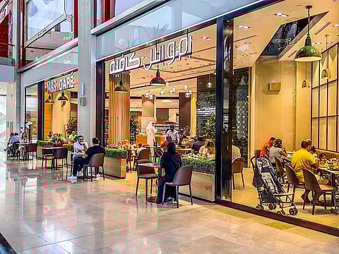 Part of the revamped Marks & Spencer location at Yas Mall, Abu Dhabi. Here too, the retailer has gone big on the Cafe concept.