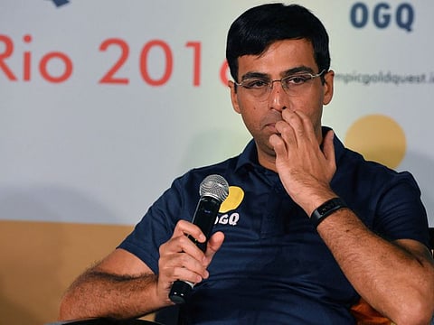 Five-times world chess champion Viswanathan Anand in a file photo. The 51-year-old grandmaster appeared to play down the whole affair.