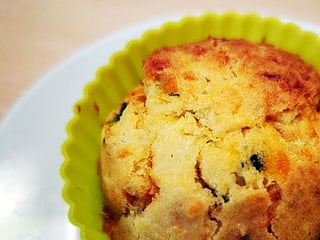 Ultimate three-cheese spinach garlic muffin recipe