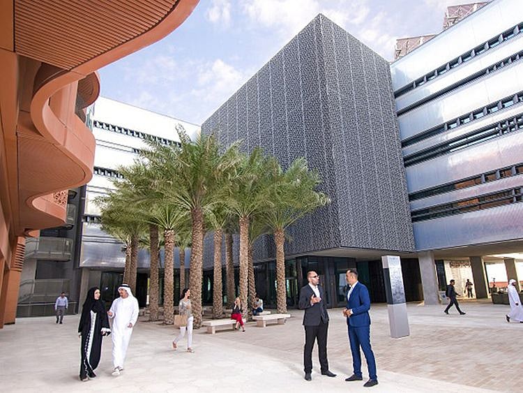 Stock Masdar city Abu Dhabi