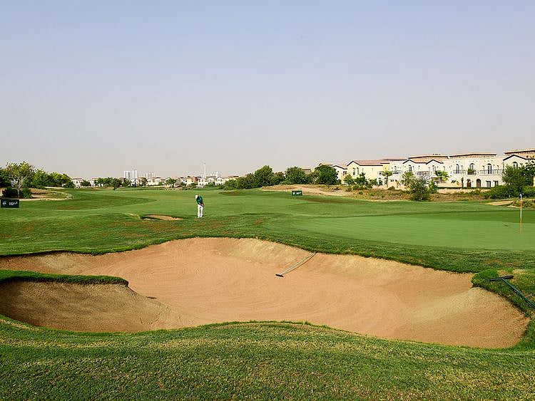 Bayar Khan during EAGL Mini-Series on the Fire Course at Jumeirah Golf Estates