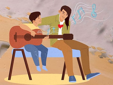 The notes from his guitar have kept my heart healthy