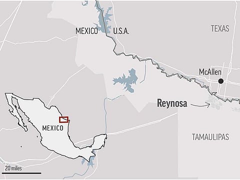 Law enforcement officials say gunmen aboard a number of vehicles have staged attacks in several neighborhoods in the Mexican border city of Reynosa.