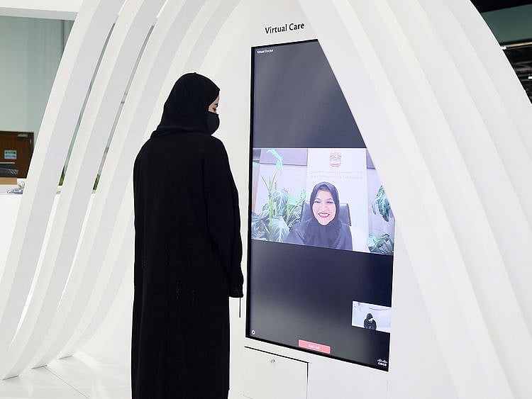 Virtual doctor at Arab health