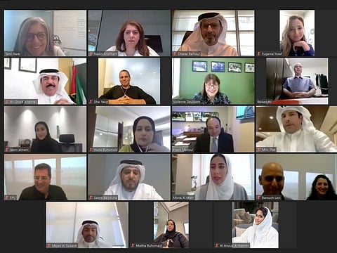 A virtual session between Dubai and i24 officials.