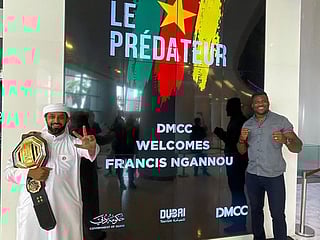 UFC heavyweight champion Francis Ngannou visits Dubai’s DMCC  