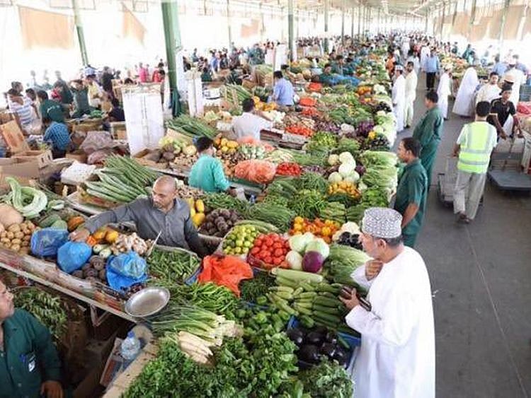 The Seeb Central Market in Muscat. 