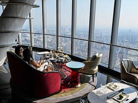Look: Luxury in the clouds, Shanghai opens world's highest hotel