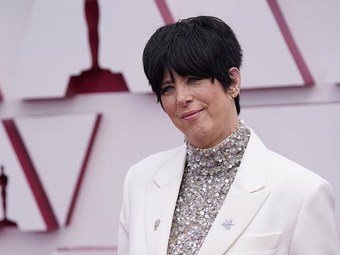 This April 25, 2021, file photo shows Diane Warren arriving at the Oscars at Union Station in Los Angeles.