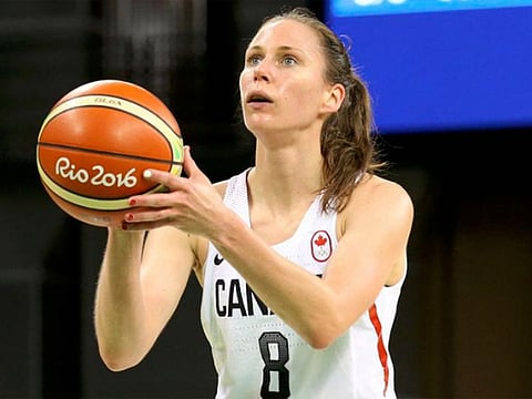 Canadian women's basketball player Kim Gaucher said she is being forced to decide between "being a breastfeeding mom or an Olympic athlete" because she cannot bring her three-month-old daughter to Tokyo due to COVID-19 protocols.