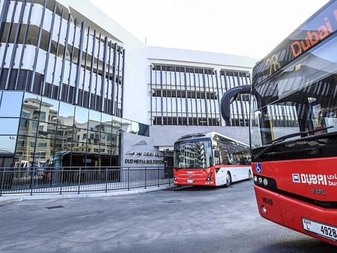 The new bus station at Oud Metha, Dubai. 