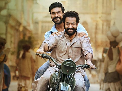 Ram Charan and Jr NTR in 'RRR'
