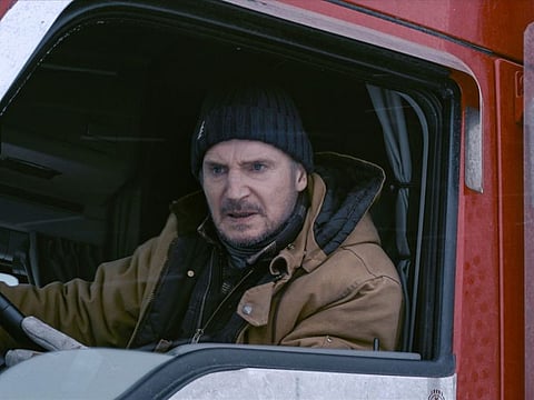 Liam Neeson as Mike in ‘The Ice Road’.