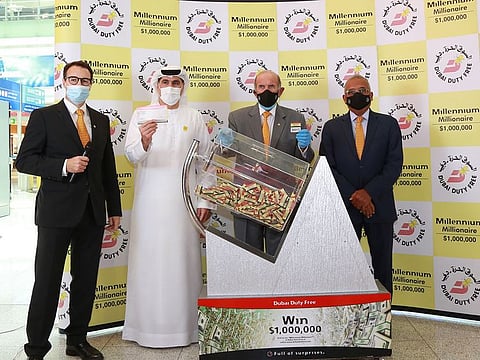  Dubai Duty Free’s Millennium Millionaire Series 362 draw at Dubai airport on Wednesday