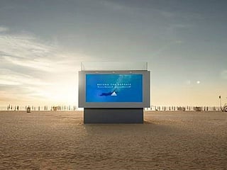 Sports brand adidas goes all liquid with Burkini billboard in Dubai 