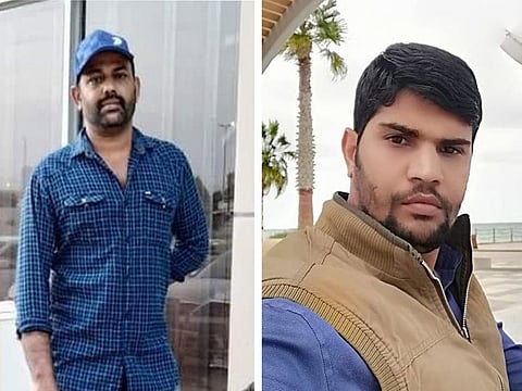 Lucky duo: Vinod (left) and Rustamkhan