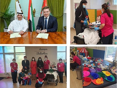 As part of the initiative, Al Suwaidi Foundation and its companies signed a memorandum of understanding with Salma Children’s Long-term Care and Rehabilitation Hospital and organised an art workshop for children on Thursday. 