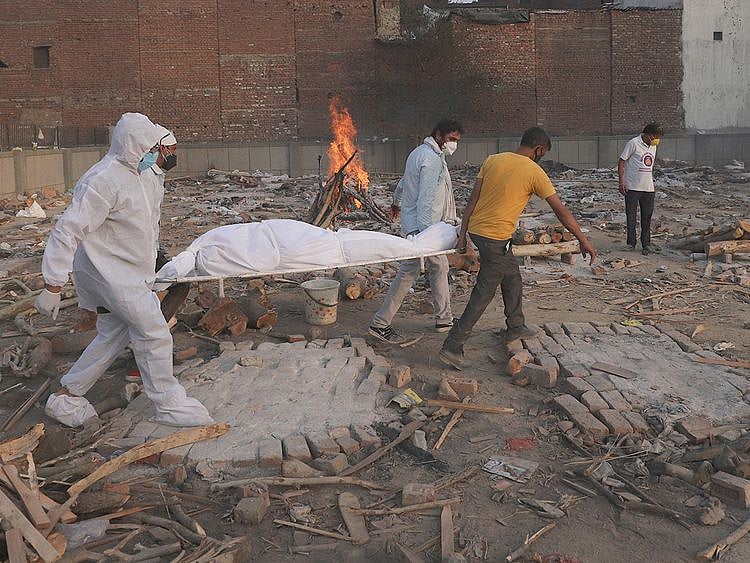 body of a COVID-19 victim
