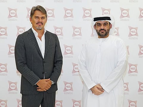 Lorenzo Jooris, CEO, Creative Zone and Shihab Alhammadi, Managing Director of Sharjah Media City (Shams)