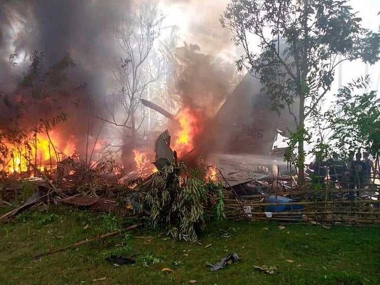 Philippines military plane crash