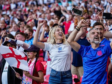 In photos: England beat Denmark in thrilling battle at Wembley to reach Euro 2020 final 