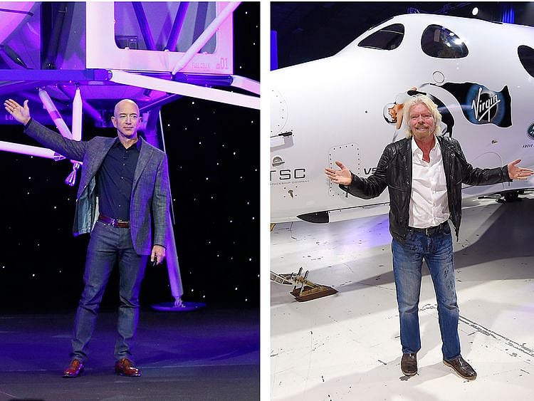 Jeff Bezos and Richard Branson