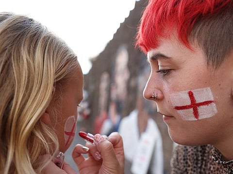 In photos: England and Italy fans prepare for Euro 2020 final