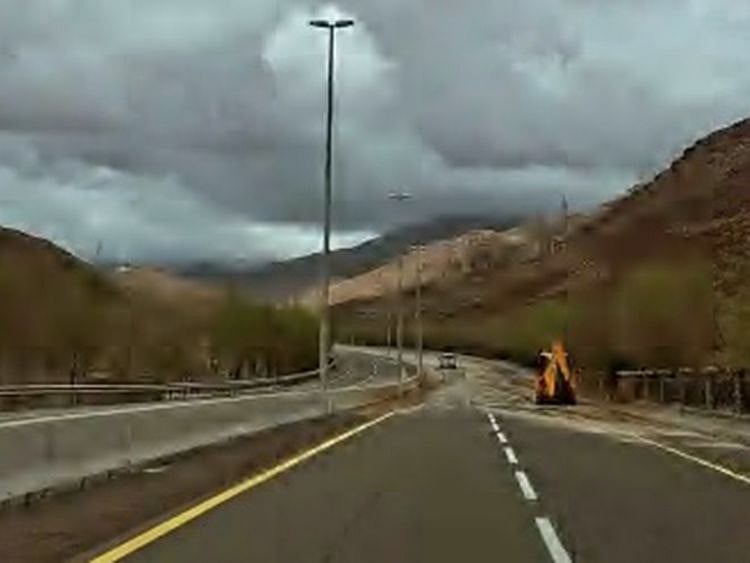 Cloudy and rainy weather in Sharjah, UAE