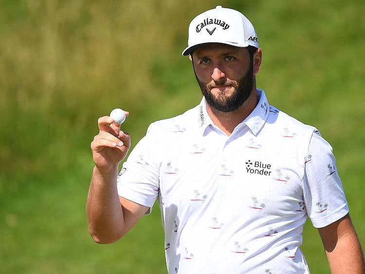 Spain's Jon Rahm in action at The open