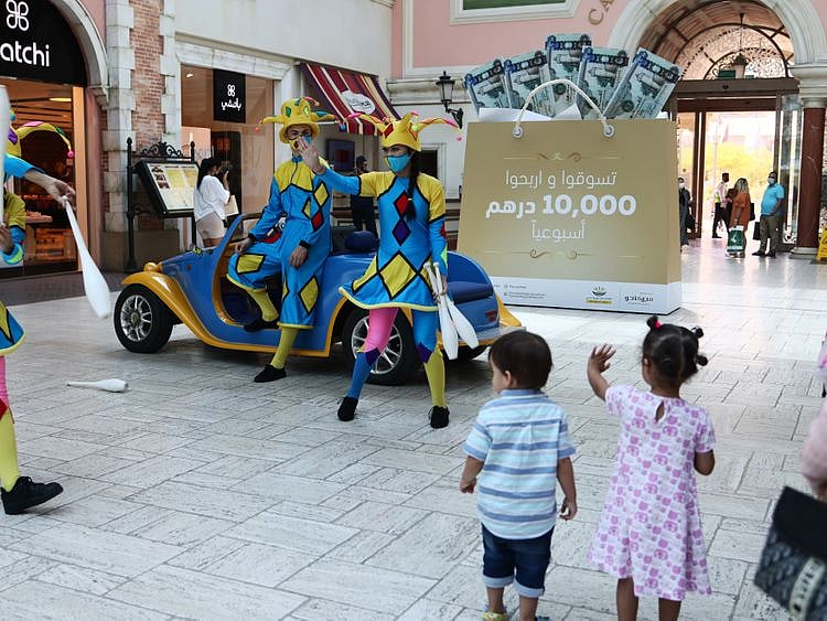 Mercato mall jugglers during Eid Al Adha holiday 2021 