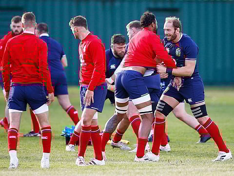 British & Irish Lions train in Cape Town 