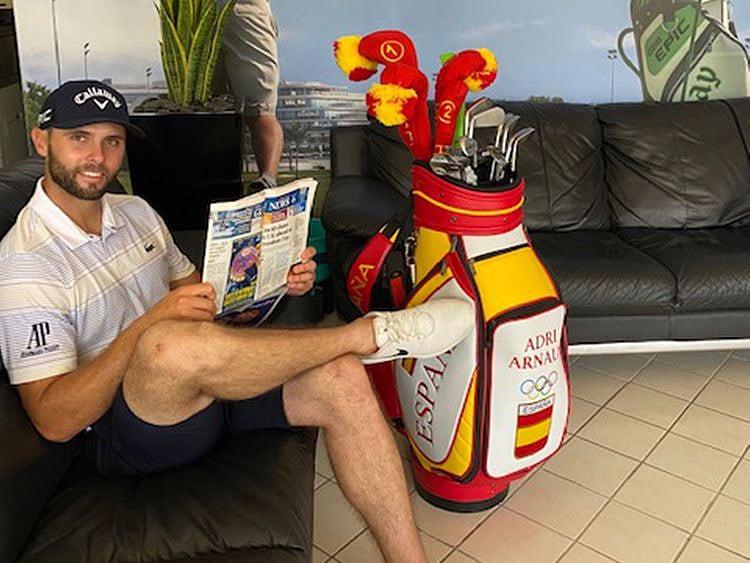 Adri Arnaus relaxes in Dubai ahead of his trip to the Tokyo Olympics 2020