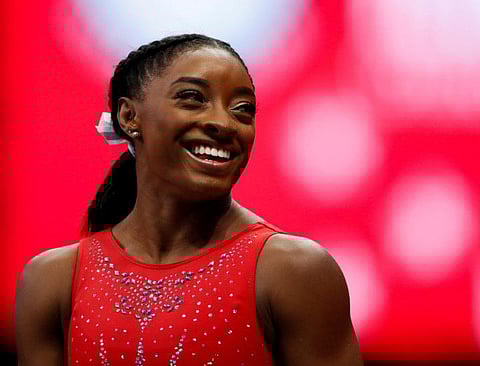 American four-time Olympic gymnastics champion Simone Biles has become the first female athlete to get her own emoji on Twitter.