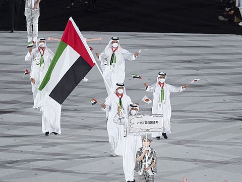 The ceremony was held in the Olympic Stadium in Tokyo without spectators, in attendance of the Japanese Emperor Naruhito, in addition to the heads of states from15 countries, including the French President Emanuel Macron, as well as Tomas Bach, Chairman of the International Olympic Committee. 