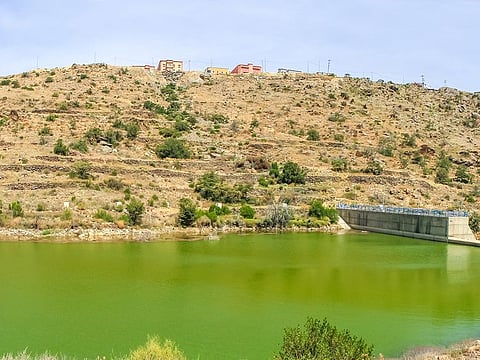 A water reservoir in Saudi Arabia.