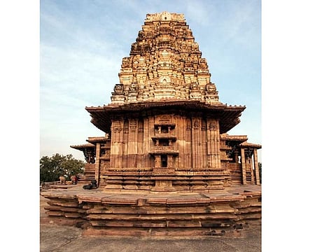 File picture of the 13th century Ramappa temple that has been included in the World Heritage Site list. 
