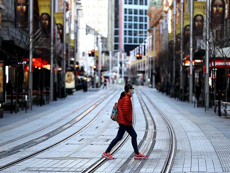 Sydney street covid empty Australia