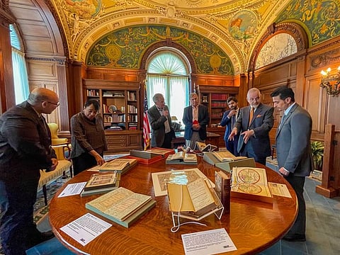 Sharjah Book Authority delegates also explored rare books at Library of Congress, US. 