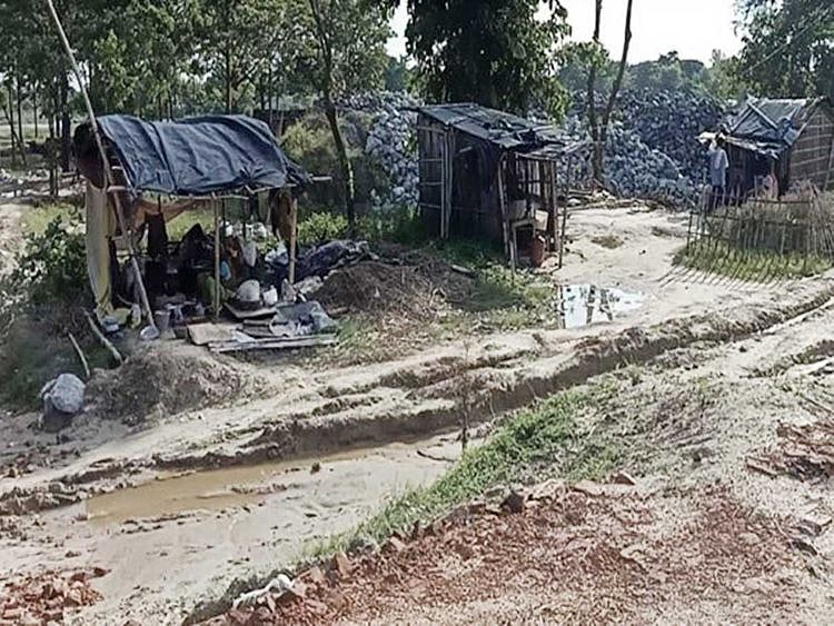 Bihar floods  Narkatiya village in northern Bihar’s Sheohar district