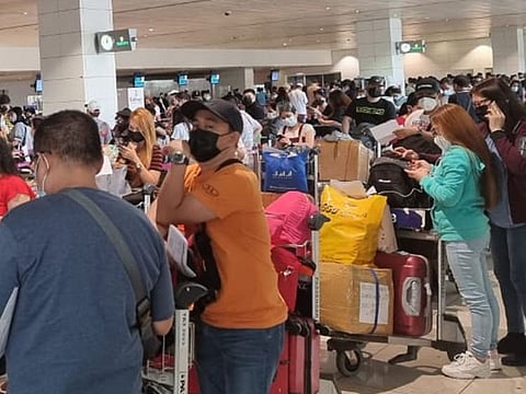 Around 350 people can be accommodated on each repatriation flight from the UAE to the Philippines. 