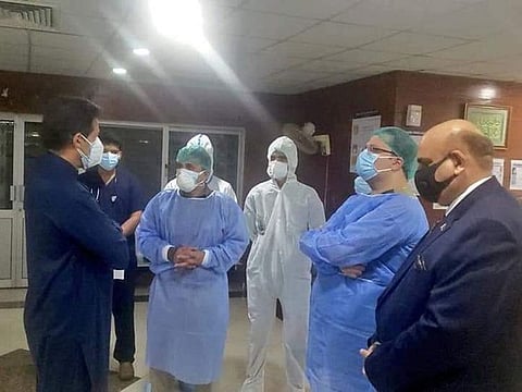 Pakistan Prime Minister Imran Khan visited coronavirus ward of one of the biggest public hospitals in Islamabad to inspect the health facilities.