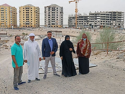 Some of the unfortunate investors in Dubai Lagoon. They had bought just after the launch, and given the state of the project site, it is unlikely they will be getting their apartments any time soon. 